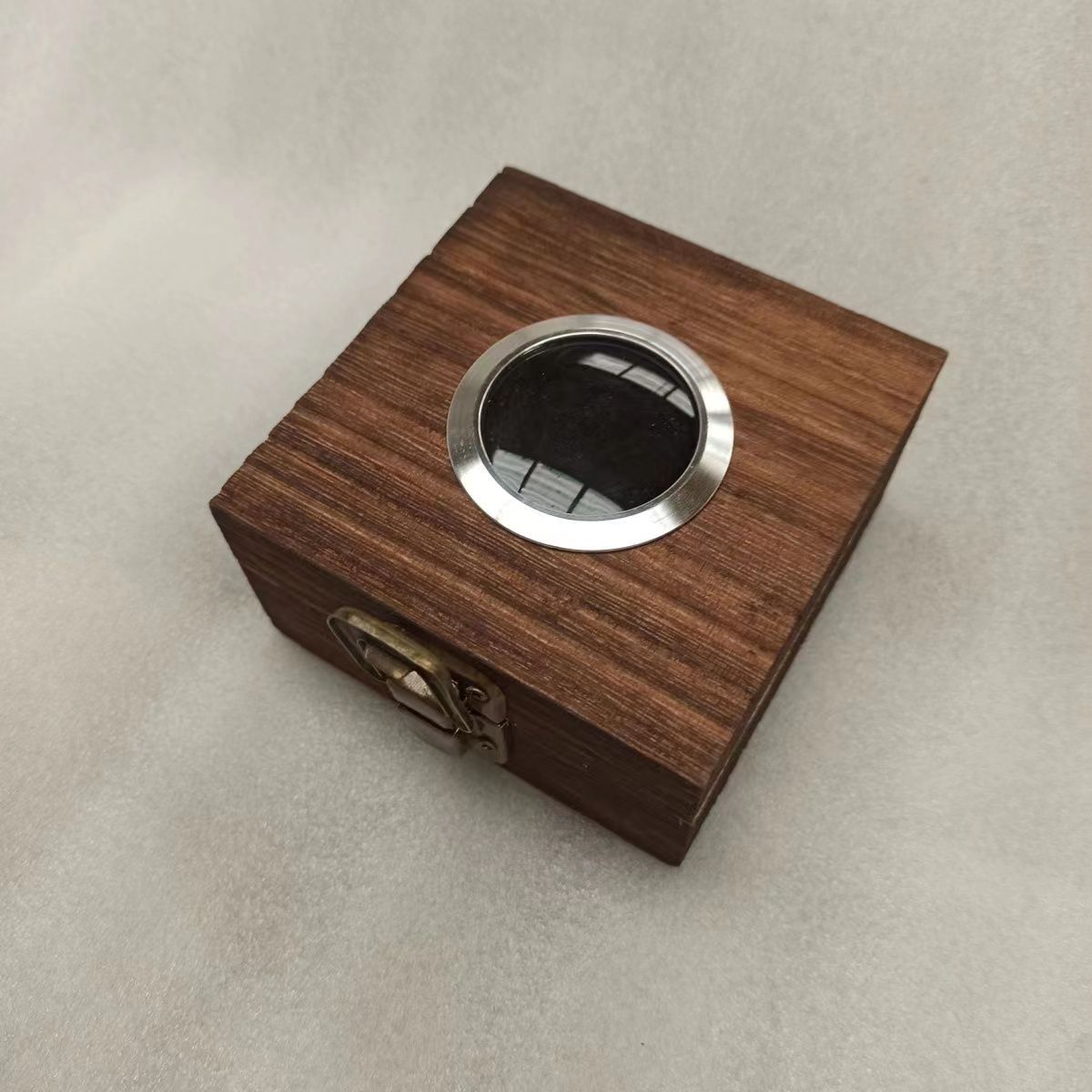 Smoker Box Wood Chip - Boîte d'exposition de briquet artisanal en