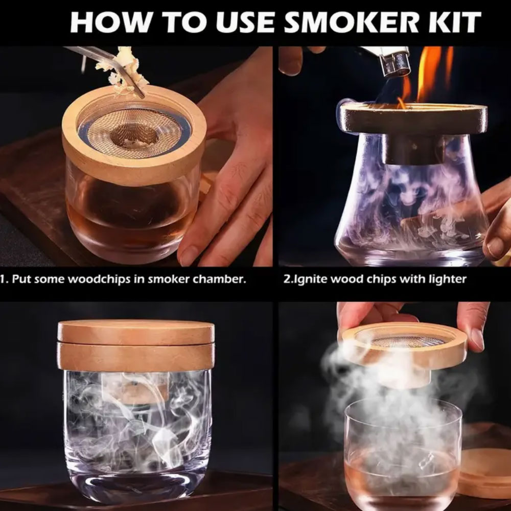 Ensemble de fumeur de Cocktail - Smoker Box Wood Chip avis et prix