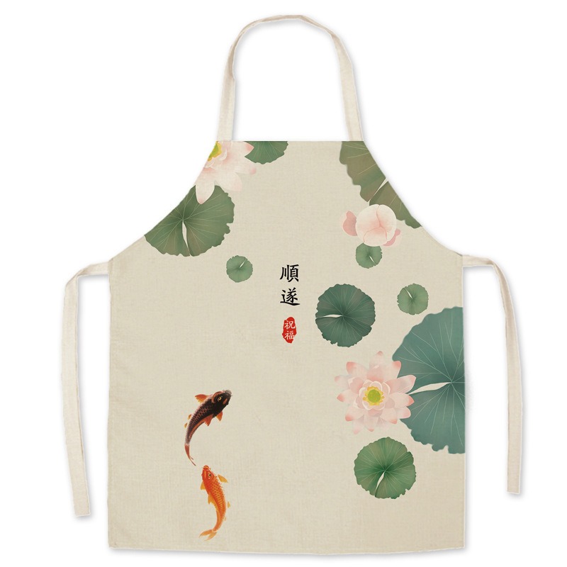 Tablier en lin style peinture  - Home Cooking Chinese avis et prix