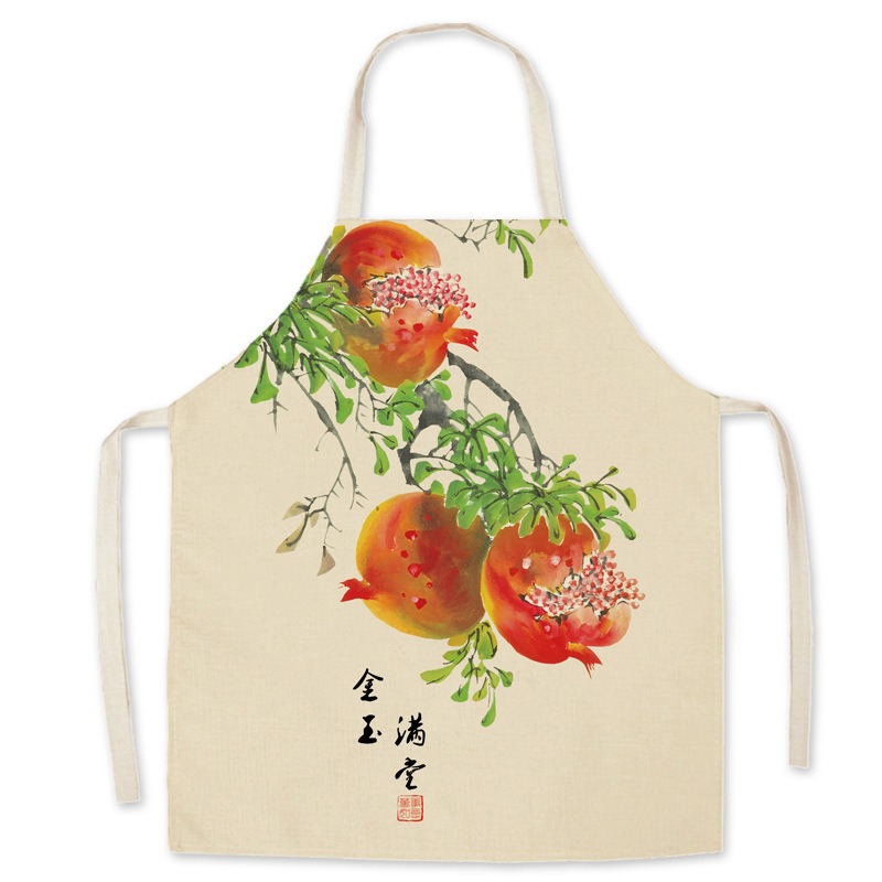 Tablier en lin style peinture  - Home Cooking Chinese avis et prix