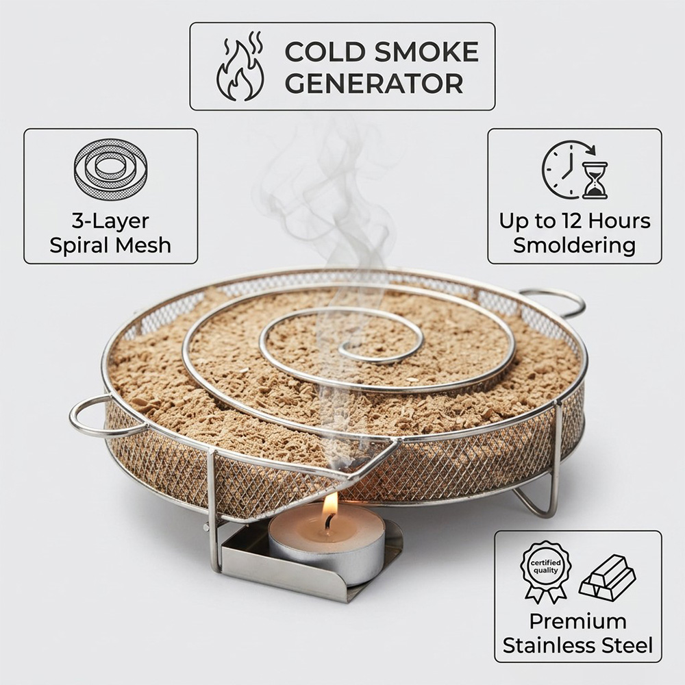 Plateau de fumage rond en acie - Smoker Box Wood Chip avis et prix