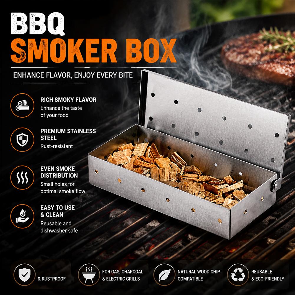 Boîte à fumée en acier inoxyda - Smoker Box Wood Chip avis et prix