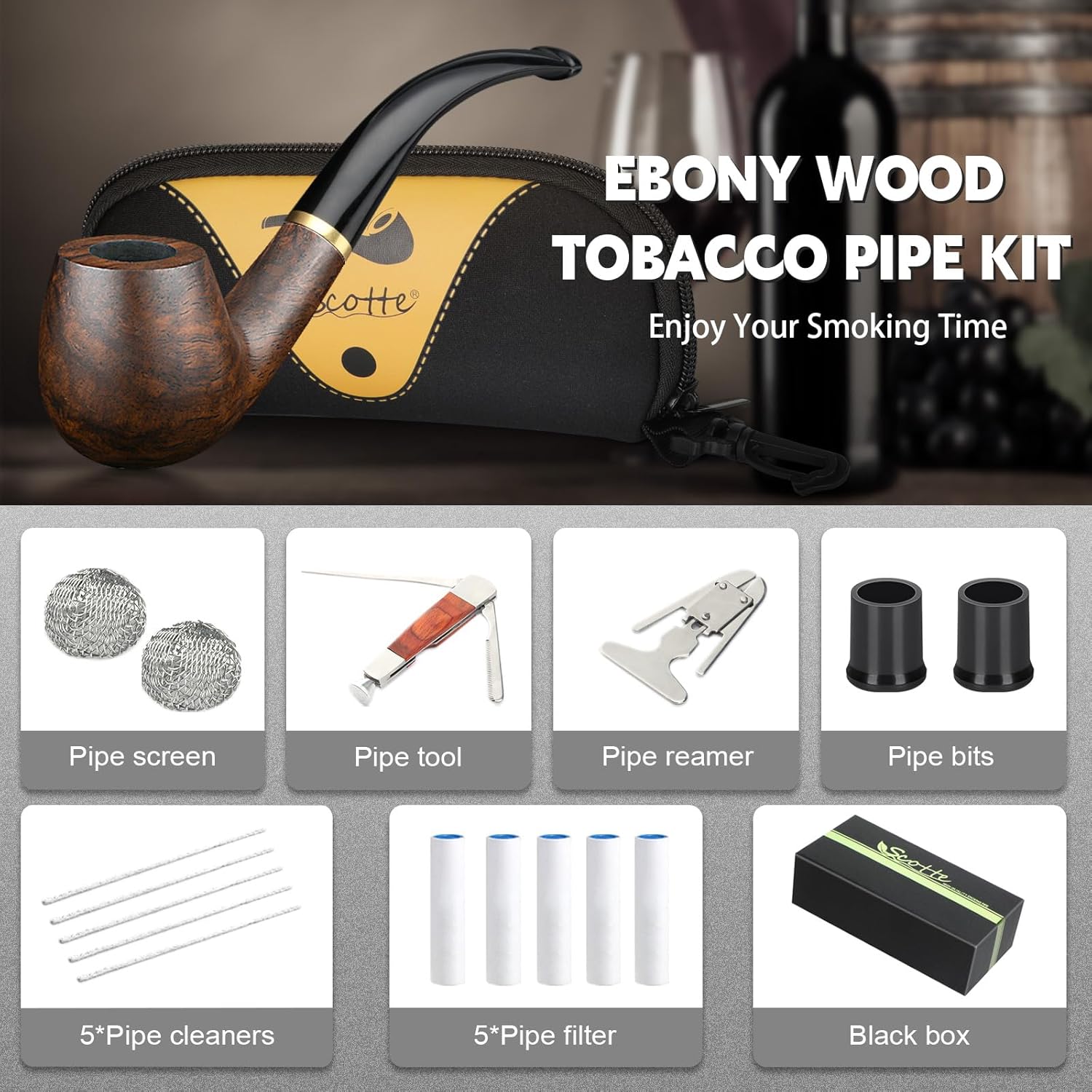 Pipe à tabac faite à la main e - Smoker Box Wood Chip avis et prix