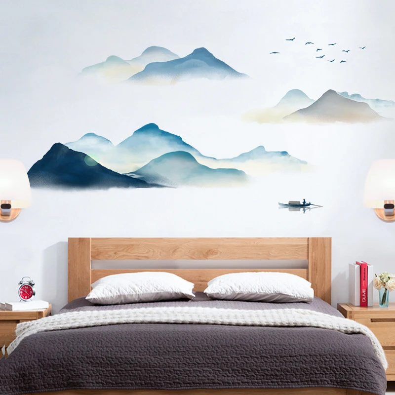 Autocollants muraux de montagn - Home Cooking Chinese avis et prix